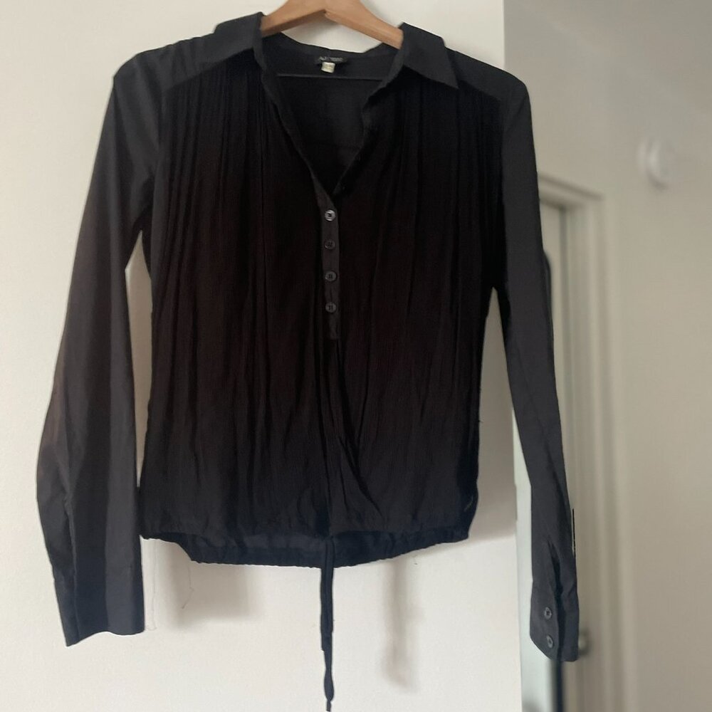 Armani Jeans women’s black blouse S - Picture 6 of 11